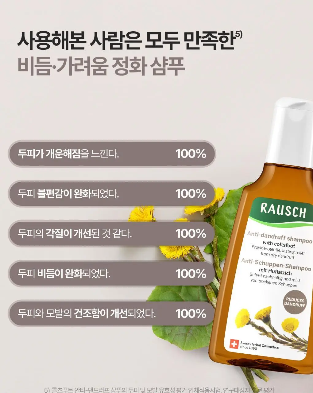 [비듬각질정화SET]라우쉬 콜츠푸트 안티-댄드러프 샴푸200ML&컨디셔너150ML 기획 상세페이지 12